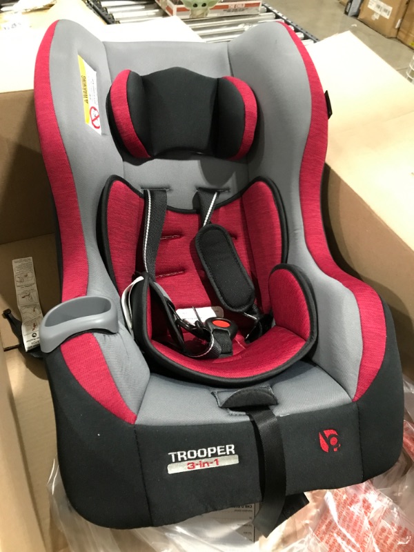 Photo 2 of Baby Trend Trooper 3 in 1 Convertible Car Seat Red