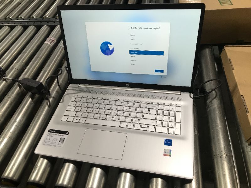 Photo 2 of HP 17-cn0023dx Silver Laptop, i5-1135G7, 8GB, 256GB PCIe SSD, 17.3" IPS Full HD (1920x1080), Intel Iris Xe, Windows 11 Home S-Mode