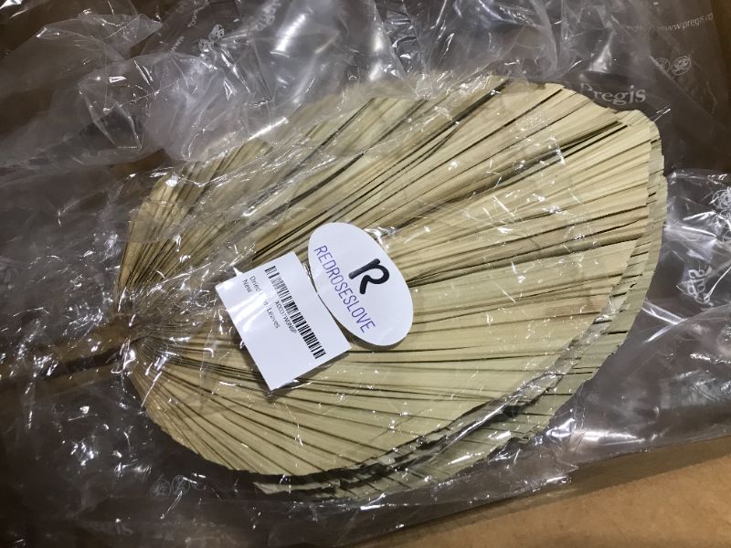 Photo 1 of 4Pcs Extra Large 23' Natural Dried Palm Leaves Dried Palm Fans Tropical Palm Flowers Boho Flowers Palm Spears Dried Flowers Boho Wedding Decor Party Home Kitchen Decor Table Arrangements Decor
