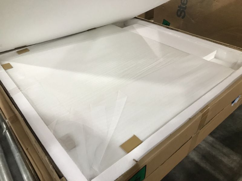 Photo 1 of FENSMITH L SHAPED STANDING DESK - ELECTRIC OFFICE TABLE WITH ADJUSTABLE HEIGHT FROM 23.82" TO 49.41", TRIPLE MOTORS, ACCESSORIES - FOR HOME OFFICE, GAMING SETUP - WHITE TABLE TOP & GRAY STEEL FRAME--- box 2 of 2--- (parts only)
