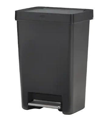 Photo 1 of 12.4G Premier Series II Step-On Trash Can with Lid Lock and Slow Close
