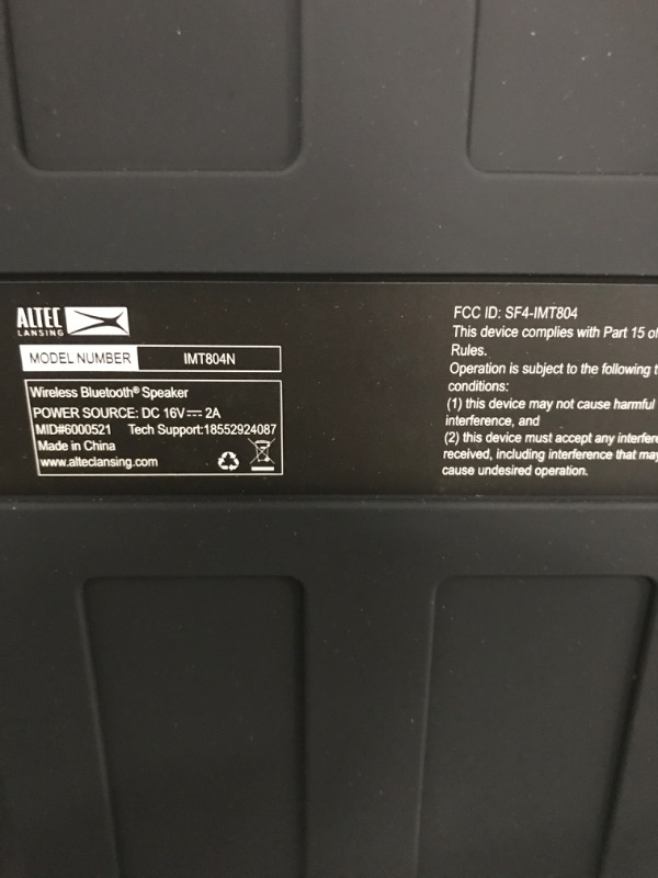 Photo 6 of Altec Lansing Sonic Boom - Waterproof Bluetooth Speaker with Phone Charger, IP67 Outdoor Speaker, 3 USB Charging Ports, 50 Foot Range & 20 Hours Battery Life