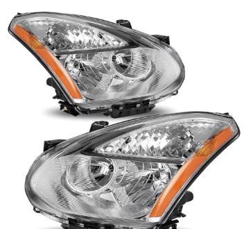 Photo 1 of YITAMOTOR® 2008-2013 Nissan Rogue Headlights Assembly Clear Chrome Headlamps Left+Right
