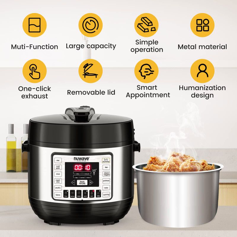 Photo 1 of Nuwave Nutri-Pot Digital Pressure Cooker 6-quart with Stainless Steel Inner Pot & Sure-Lock Technology
