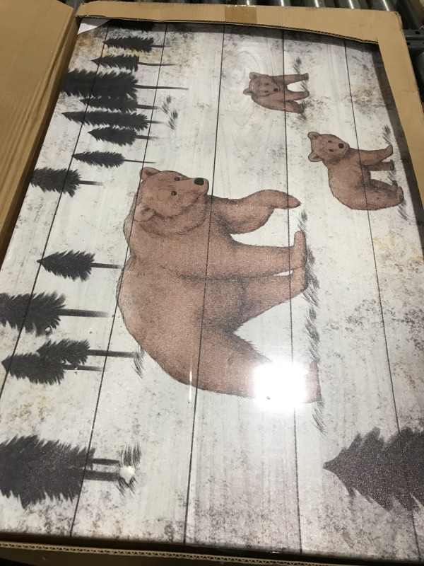 Photo 1 of 2*3FT Bear Canvas Frame Painting