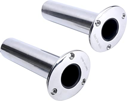 Photo 1 of Amarine Made (Set of 2) Heavy Duty Stainless Steel 316 Deluxe Rod Holders