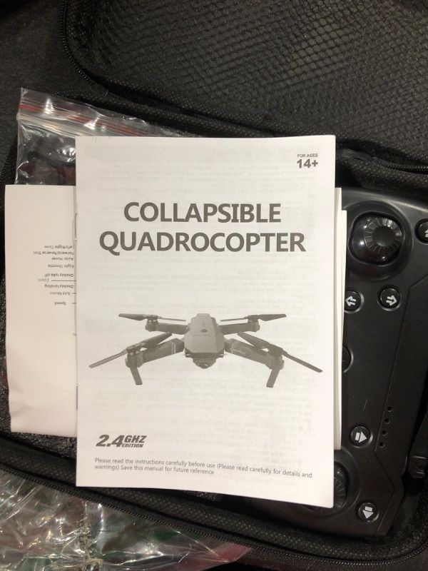 Photo 1 of Drone with Camera for Adults & Kids,ATTOP Skyquad Drone Foldable 1080P FPV Drone w/3 Batteries & Carrying Case,RC Quadcopter of 30 Mins Flight Time,Voice&Gesture Control,One-key Return,Christmas Gift