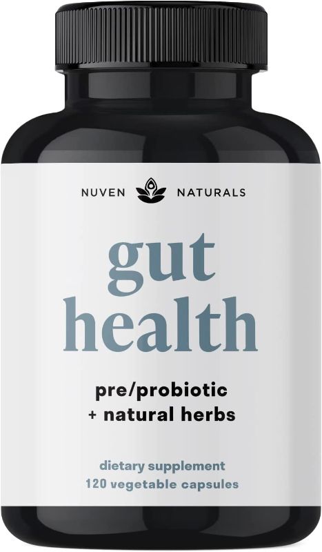 Photo 1 of All-in-One Gut Health w/ Probiotics, Prebiotics, Digestion-Supporting Herbs, and Adaptogens - Leaky Gut Repair Formula to Support Gut Lining, Aid in Digestion, and Promote Good Bacteria