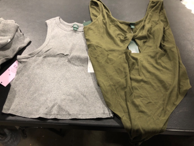 Photo 1 of 9 PACK BODY SUIT AND CROPPED TANK BUNDLE VARIOUS SIZES PACK OF 9