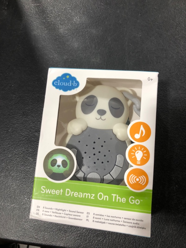 Photo 2 of Cloud b Travel Comforting Sound Machine w/ Calming Light | 4 White Noise and 4 Lullabies | Re-Activating Smart Sensor | Sweet Dreamz Panda