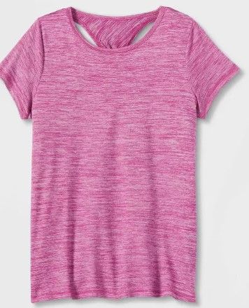 Photo 1 of All In Motion Girls' Short Sleeve Twist-Back Studio T-Shirt 
SIZE XL