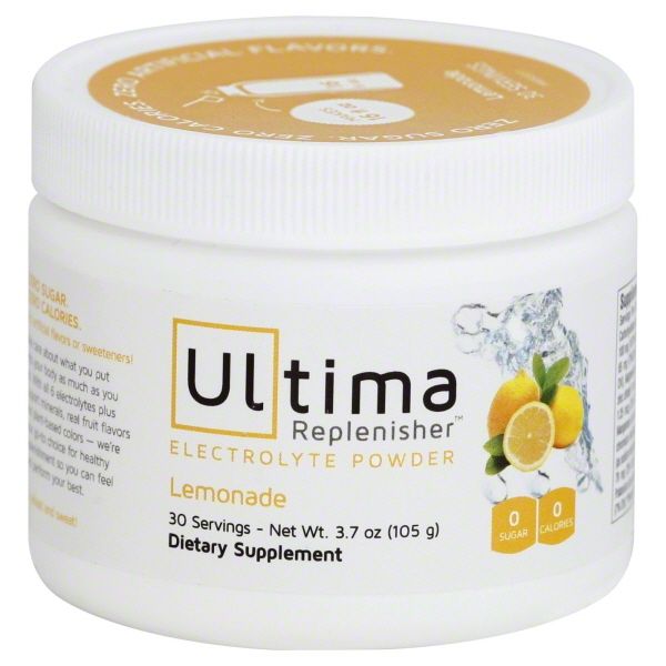 Photo 2 of 2 Pack- Ultima Replenisher Raspberry & Lemonade Electrolyte Powder, New Formula, 30 Serving Canister (Net Wt.3.4 OZ(96 g)