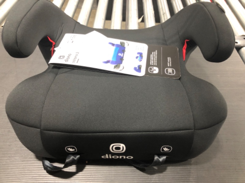 Photo 2 of Diono Solana 2 XL, Dual Latch Connectors, Lightweight Backless Belt-Positioning Booster Car Seat, 8 Years 1 Booster Seat, Black
