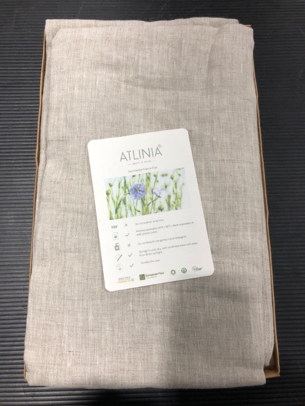 Photo 2 of ATLINIA 100% Linen Pillowcases Set of 2, King Size 20'' x 36'' Pillow Case, Linen Pillow Sham
