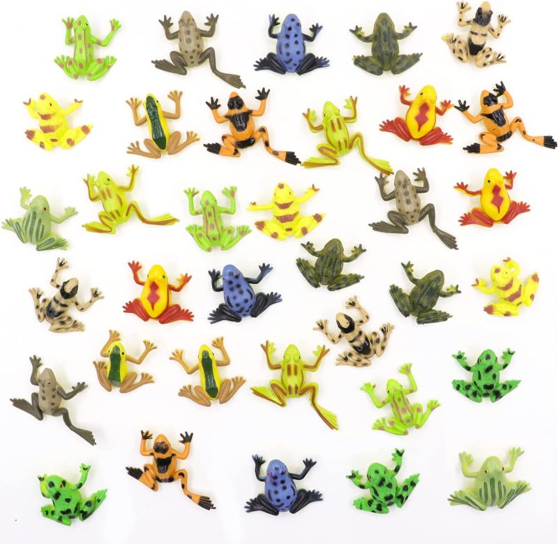 Photo 1 of Darovly 36Pcs Realistic Frogs 