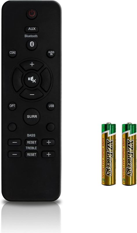 Photo 1 of Remote Control Compatible with Philips Soundbar Speaker HTL2151/F7 HTL2111A/F7 HTL2111A HTL2101A/F7 HTL2101A HTL2101/F7 HTL2160/F7 /F7996510059695 HTL996580004176 HTL1177BF7 HTL1170BF7 with Batteries