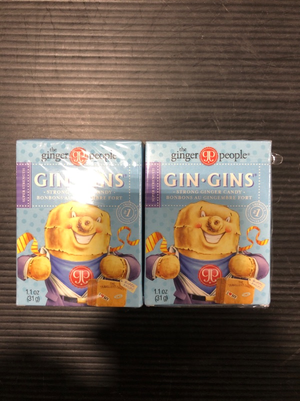 Photo 2 of 2 Pack- The Ginger People Gin Gins Boost Ginger Candy - 1.10 oz box [EXPIRED]