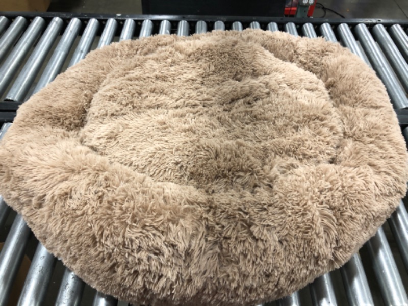 Photo 1 of [Size M/L] Fluffy Dog Bed- Brown/Tan