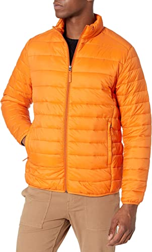 Photo 1 of Amazon Essentials Men's Packable Lightweight Water-Resistant Puffer Jacket size L