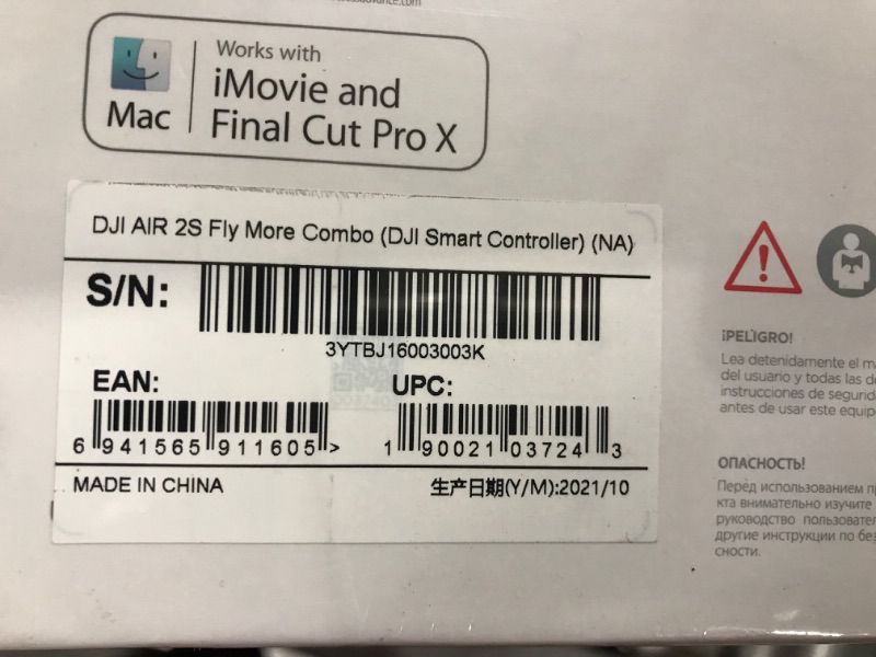 Photo 2 of DJI Air 2S Fly More Combo with Smart Controller - Drone with 4K Camera, 5.4K Video, 1-Inch CMOS Sensor, 4 Directions of Obstacle Sensing, 31-Min Flight Time, Max 7.5-Mile Video Transmission, Gray DJI Air 2S Fly More Combo + Smart Controller