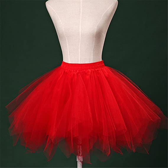 Photo 1 of Adult Women 80's Tutu Skirt Layered Tulle Petticoat Halloween Tutu
