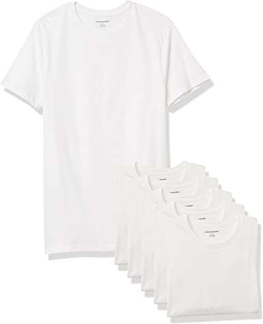 Photo 1 of Amazon Essentials Men's Crewneck T-Shirt, Pack of 6
