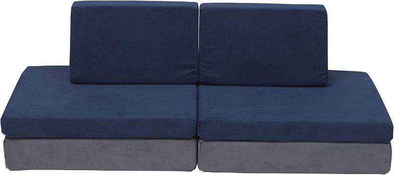 Photo 1 of Children's Factory The Whatsit Kids Couch or 2 Chairs, Gray & Navy, CF349-068