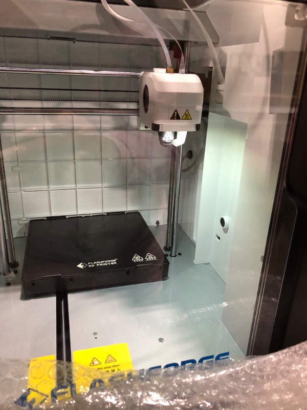 Photo 5 of FLASHFORGE 3D Printer Adventurer 3 Pro with 2 Removable Nozzle, Glass Bed and Leveling-Free, Fully Assembled, High Precision Printing with PLA/ABS/PETG/PLA-CF/PETG-CF---TURNS ON UNABLE TO TEST--SOLD AS IS 