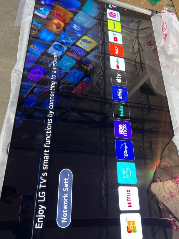 Photo 1 of LG C2 SERIES 55-INCH CLASS OLED EVO GALLERY EDITION SMART TV OLED55C2PUA, 2022 - AI-POWERED 4K TV, ALEXA BUILT-IN 55 INCH **Light Lines Throughout the Screen / NO REMOTE!!!**