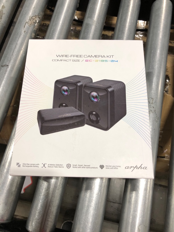 Photo 1 of ARPHA Wireless Outdoor Security Cameras Indoor, Home 2 Camera Security System with 5 Months Battery Life, Wire Free, 64GB Local Storage, 1080P HD, 2-Way Audio,Night Vision, Work with Alexa
