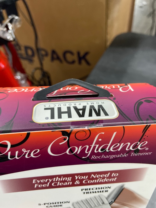 Photo 1 of Wahl Pure Confidence Rechargeable Electric Razor, Trimmer, Shaver, & Groomer for Women with 3 Interchangeable Heads - Model 9865-2901V
SEALED 