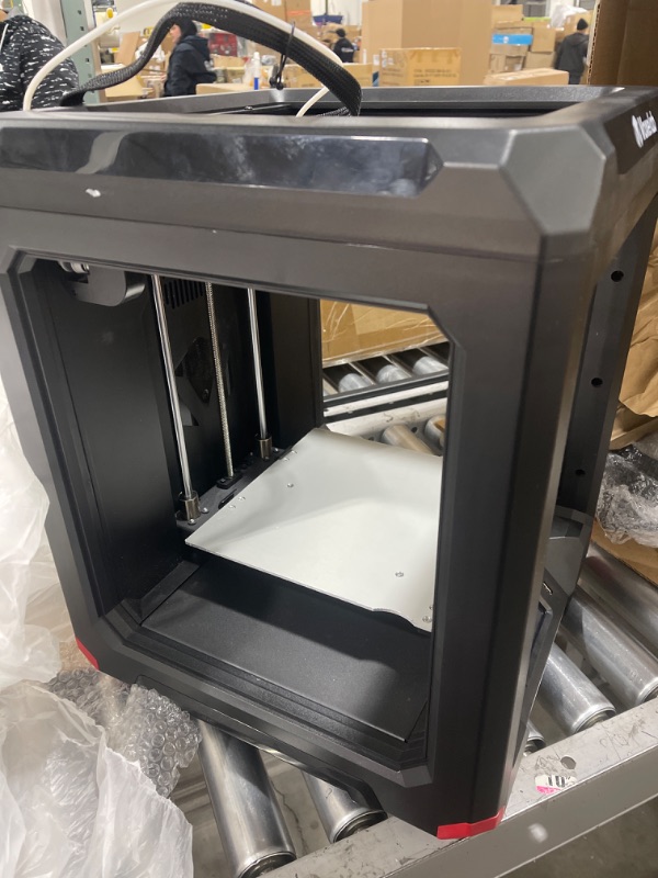 Photo 4 of Voxelab Aries 3D Pinter, Dual Z-axis Rails & Fully Assembled Semi-auto Leveling FDM Printer with Filament Sensor, Carborundum Glass Platform, Printing Size 200 x200 x 200 mm