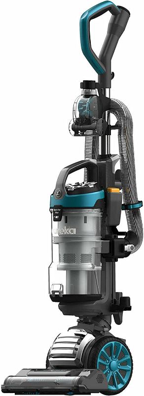 Photo 1 of Eureka FloorRover Dash Upright Pet Vacuum Cleaner, HEPA Filter, Swivel Steering for Carpet and Hard Floor, Bagless, Deep Ocean 