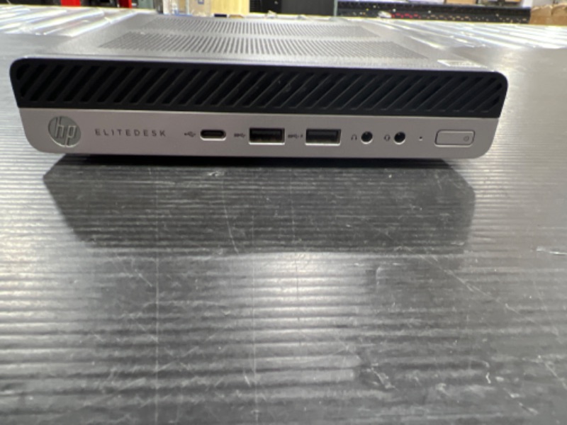 Photo 2 of FOR PARTS ONLY HP EliteDesk 800 35W G4 Mini Home and Business Desktop Black (Intel i5-8500T 6-Core, 8GB RAM, 512GB SSD, Intel UHD 630, Wifi, Bluetooth, 6xUSB 3.1, 3xDP Port, Win 10 Pro)- Solid state drive missing, no windows 10

