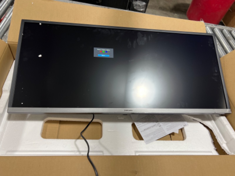 Photo 2 of SAMSUNG 34-Inch SJ55W Ultrawide Gaming Monitor (LS34J550WQNXZA) – 75Hz Refresh, WQHD Computer Monitor, 3440 x 1440p Resolution, 4ms Response, FreeSync, Split Screen, HDMI, Black
