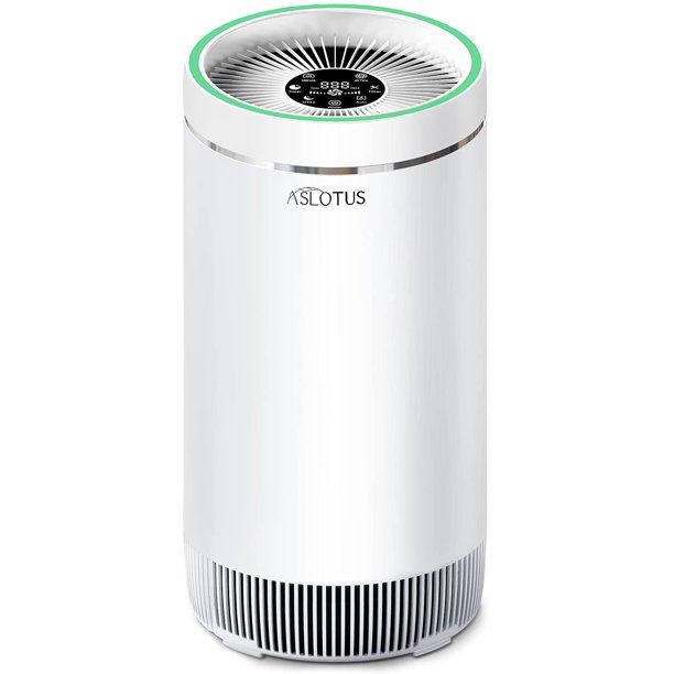 Photo 1 of ASLOTUS Air Purifier for Home Large Room, H13 True HEPA Filter Air Purifiers Cleaner Cover 650 Sqft, Remove 99.97% Dust, Pet Dander, Allergies, Smoke, Pollen, Odor