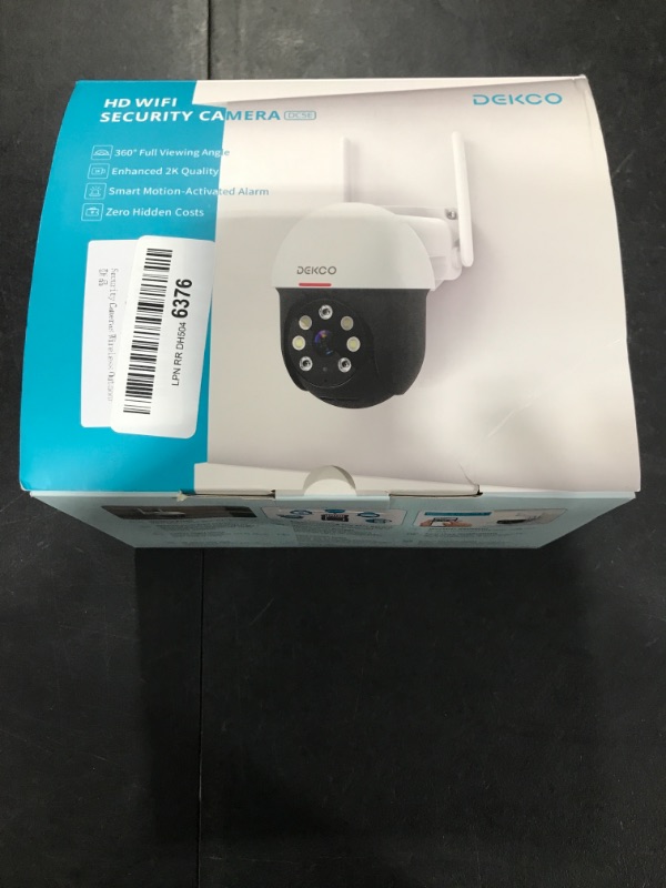 Photo 1 of 2K Security Camera Outdoor, DEKCO WiFi Surveillance & Security Camera Pan & Tilt 360° View, 3MP Home Security Camera with Motion Detection Auto Tracking Smart Alerts, 2-Way Audio, IP66 Weatherproof