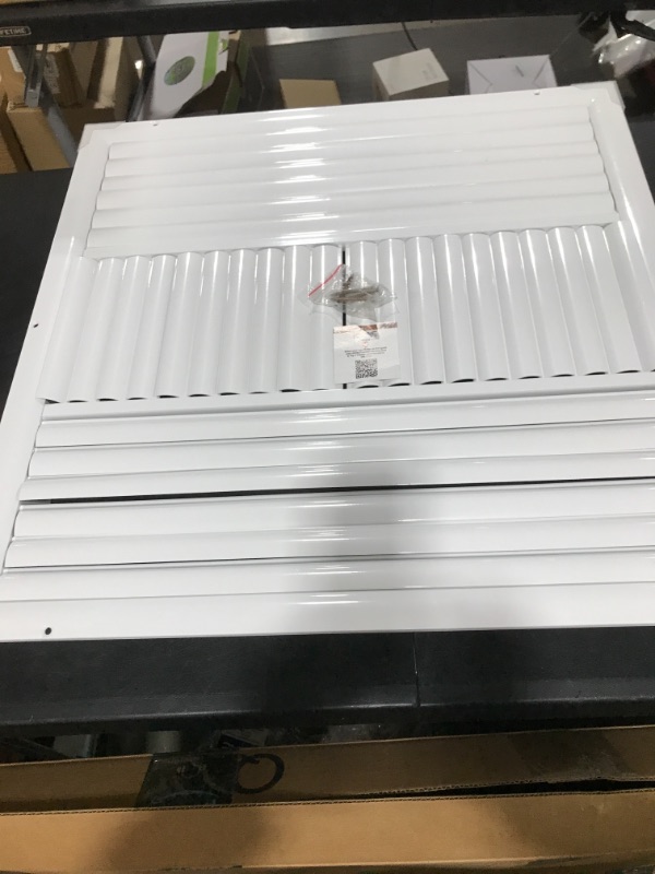 Photo 2 of 20"w X 20"h 4-Way Aluminum Curved Blade Adjustable Air Supply HVAC Diffuser - Full Control Vertical/Horizontal Airflow Direction - Vent Duct Cover [Outer Dimensions: 21.65"w X 21.65"h] 20 x 20