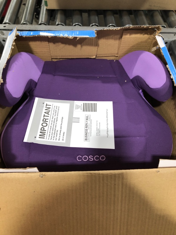 Photo 2 of Cosco Topside Child Safe Belt Positioned Backless Booster Car Seat, Purple Grape