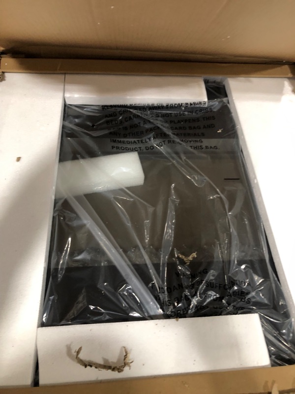 Photo 2 of LifePlus Electric Fireplace Heater, 26 Inch Glass Fireplace Heater with Wall Mounted and Freestanding, Adjustable 10 Flame LED Colors, Log & Crystal Hearth Options, Remote Control, 12H Timer Black