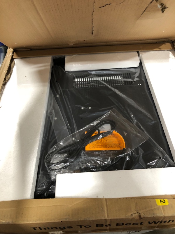 Photo 1 of LifePlus Electric Fireplace Heater, 26 Inch Glass Fireplace Heater with Wall Mounted and Freestanding, Adjustable 10 Flame LED Colors, Log & Crystal Hearth Options, Remote Control, 12H Timer Black