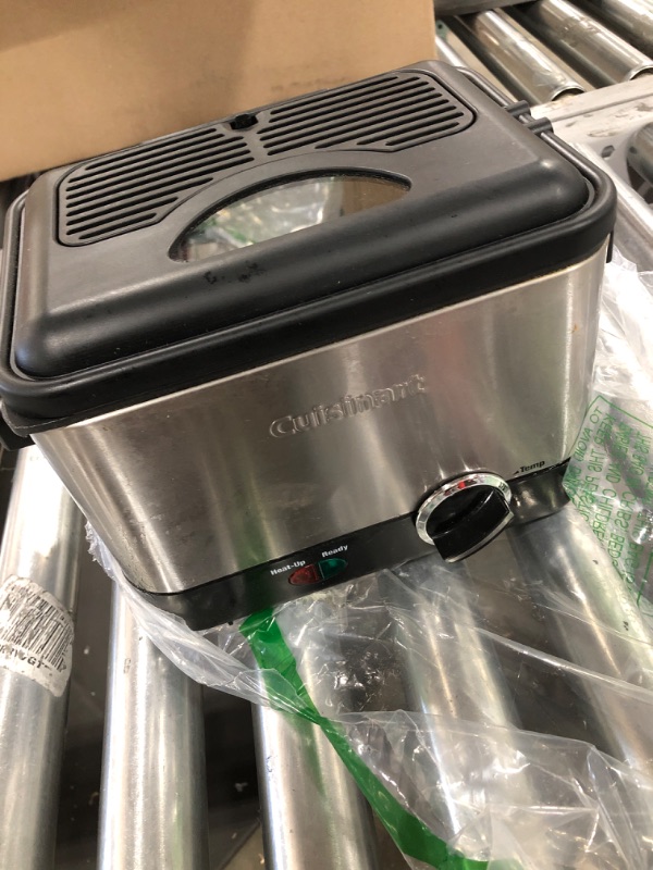 Photo 2 of 1000W Brushed Stainless Steel Compact Deep Fryer