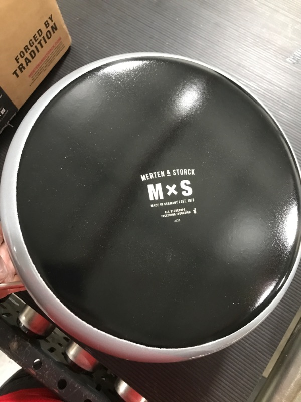 Photo 1 of Merten & Storck European Crafted Steel Core Enameled Cookware, 6.3QT Stock Pot with Lid, Induction, PFAS & PTFE Free, Dishwasher Safe, Oven & Broiler Safe, Merlot Red 6.3QT Stock Pot with Lid Merlot Red