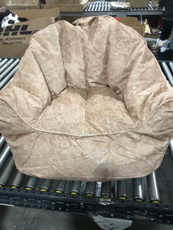 Photo 1 of Big Joe Hug Beanbag Chair Caribou Hyde Fawn