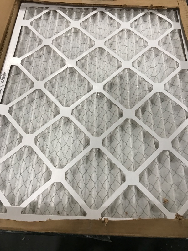 Photo 2 of Amazon Basics Merv 8 AC Furnace Air Filter - 20'' x 25'' x 1'', 6-Pack 20x25x1 Merv 8