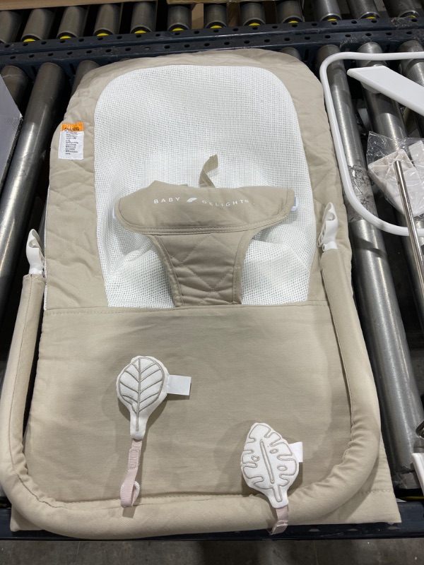 Photo 3 of Baby Delight Alpine Deluxe Portable Bouncer, Infant, 0-6 Months, 100% GOTS Certified Cotton Fabrics, Organic Oat