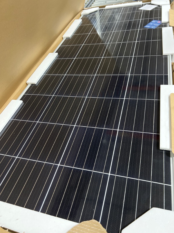 Photo 2 of 200-Watt 12-Volt Monocrystalline Solar Panel for Off Grid Large System Residential Commercial House Cabin Sheds Rooftop