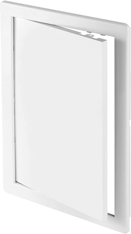 Photo 1 of 12" x 16" White Plastic Access Panel. Service Shaft Door Panel. Plumbing, Electricity, Heating, Alarm Wall Access Panel for Drywall. Bathroom Services Access Hole Cover. (12" x 16")
