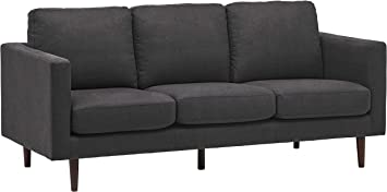 Photo 1 of Amazon Brand – Rivet Revolve Modern Upholstered Sofa Couch, 80"W, Storm Grey
