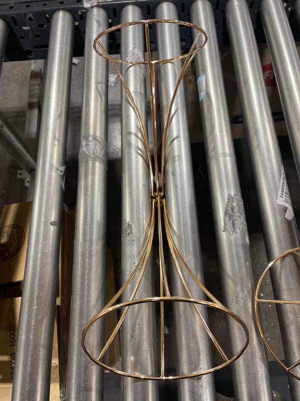 Photo 1 of 10 Pcs Metal Wedding Centerpieces Flower Trumpet Vase - 19.7in Floral Table Decorations Stands, Artificial Flower Display Rack for Christmas Birthday Party Dinner Event Hotel Home Decor **SCREWS NOT INCLUDED**
